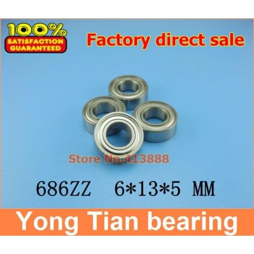 NBZH sale price (1pcs) SUS440C stainless steel deep groove ball bearings S686ZZ 6*13*5 mm ABEC-1 Z2