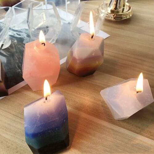 Irregular Crystal Gypsum Candle Mould Epoxy Cut Surface Stone Silicone Mould DIY Handmade Jewelry Decoration Aromatherapy