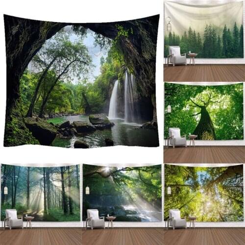 New Mountain Landscape Background Cloth Fashion Home Atmosphere Decoration Supplies Hanging Cloth Living Room Bedroom Tapestries