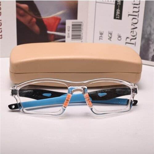 Cubojue Transparent Reading Glasses Male 0 +1.25 1.50 2.25 1.0 1.75 2.50 2.75 3.0 3.25 3.50 3.75 Men Read TR90 Eyeglasses Frames