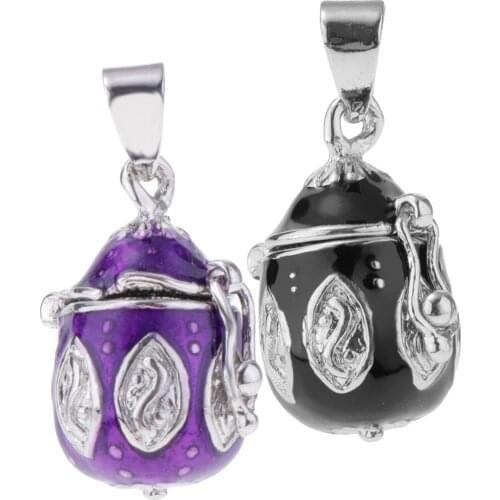 Prettyia Enamel Locket Casket Oval Bottle Cremation Keepsake Urn Ash Holder