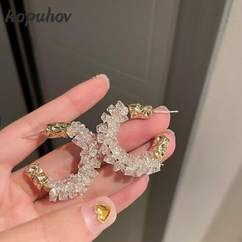 ROPUHOV 2021 New Korean Trendy 925 Letter Shape Vintage Retro Fashion Japanese Earring