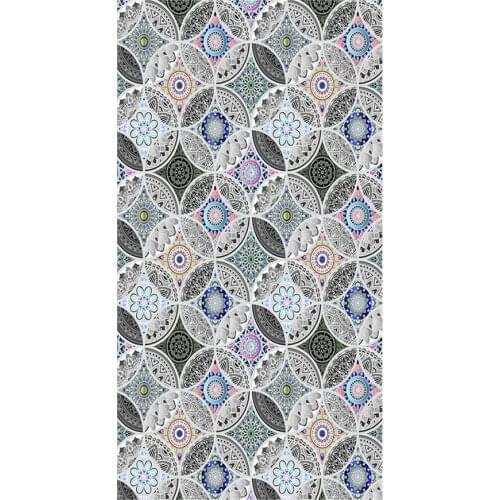 Static Cling Decor Window Film Vinyl Non Adhesive Privacy Protection Film Stained Glass Window For Bathroom Shower Anti Uv Decor