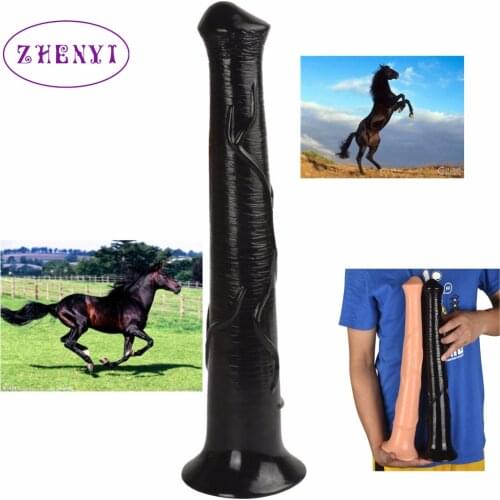 Super Long Horse Dildo Huge Big Arimal Dildo Realistic Soft Dildo Suction Cup For Women Adult Sex Toys Female Masturbation Toys
