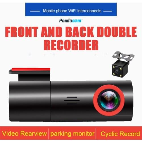Q7 Smart Car DVR 1080HD Dash Cam Night Vision Dash Camera Wifi Connect Car Camera Recorder Front and rear dual recording