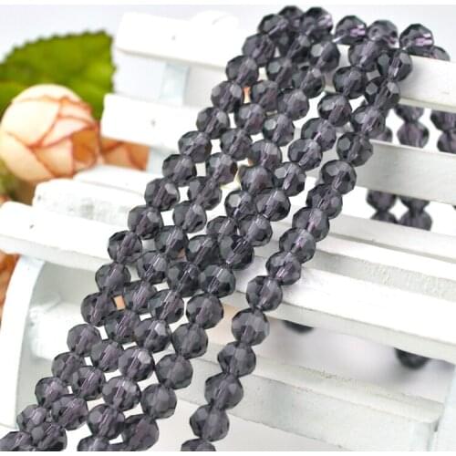 High quality 10mm 715pcs Violet AAA Round Shape crystal beads loose rondelles glass ball supply bracelet Jewelry DIY NEW