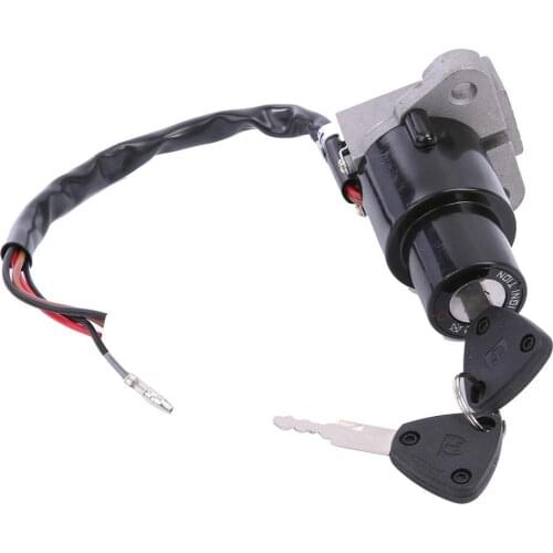 Motorcycle Ignition Switch Lock Assembly with 2 Keys Electric Door Lock Ignition Switch for Yamaha DT 125R