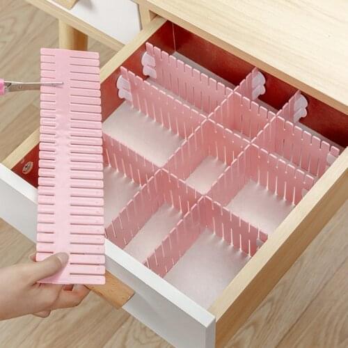 4PCS Drawer Divider Board Desktop Organizer Box Underwear Medicine Drawer Separator Kitchen Cabinet Wardrobe Organizer Divider