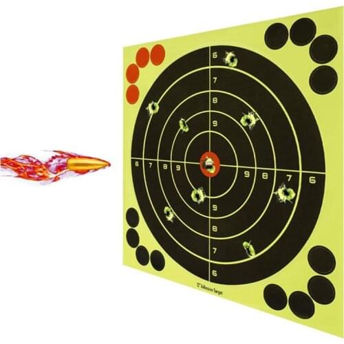 8In Shooting Targets Reactive Splatter Adhesive Sticker Paper Gun Shoot Training