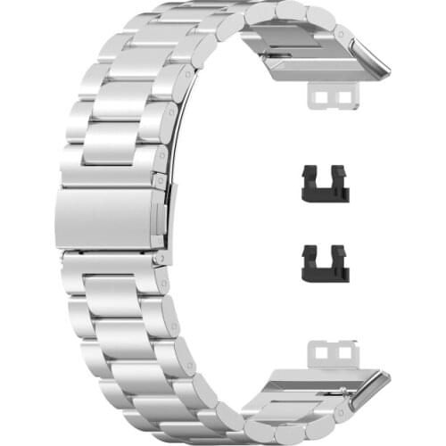 72XB Replacement Bracelet Stainless Steel Metal Wrist Strap Watch Band for -HUAWEI Watch Fit 1.64" Vivid AMOLED Display