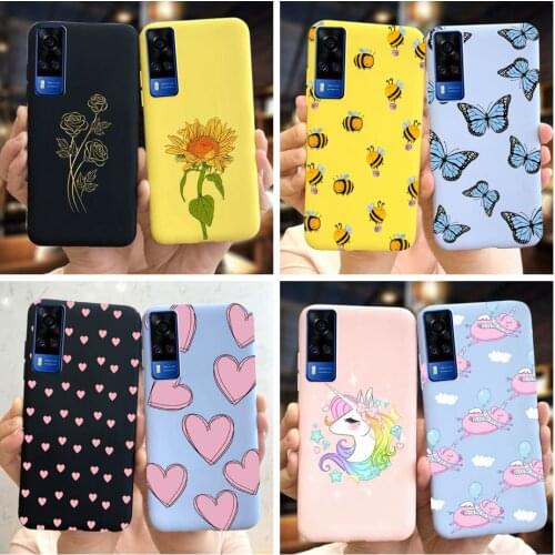 For Vivo Y31 2021 Case Silicone Phone Cover For Vivo Y51 2020 December V2030 Y51A Soft Fundas For VivoY31 V2036 Love Heart Coque