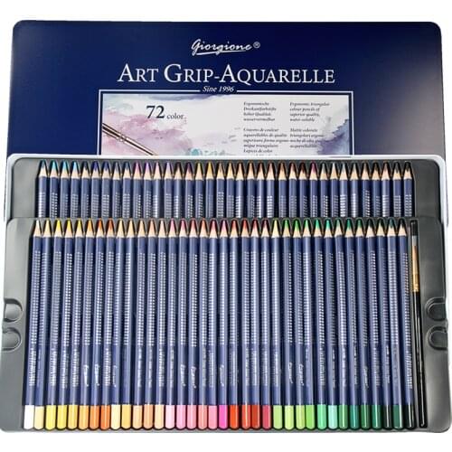 YMZ 12/24/36/48/72 Colors Colored Pencil Wood Graffiti Iron Box Fill Pen Advanced Colored Lead Painting Sketch School Supplies
