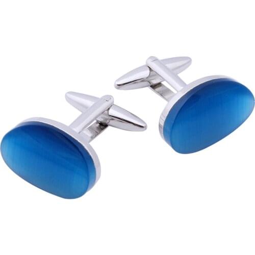 HAWSON Trendy Cats Eye Stone Cufflinks High Quality Business Wedding Luxury Jewelry Fashion French Shirt Cuff Button