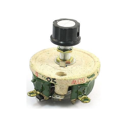 50W 20 Ohm Ceramic Potentiometer Variable Taper Pot Resistor Rheostat