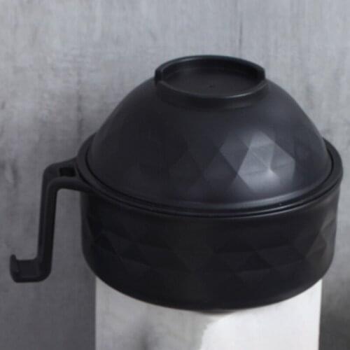 Kitchen Utensils Soild Color Instant Noodle Bowl Bamboo Fiber Drained Soup Dry Noodle Bowl Tableware Set