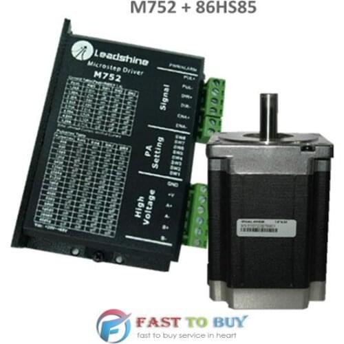 Leadshine 2-phase Stepper Drive + Motor Kits M752 + 86HS85 8.5Nm New