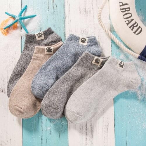 Summer Men Socks 5 Pairs/lot Cotton Socks for Men Ankle Casual Breathable Mens Sock Hot Sale High Quality