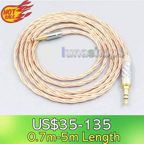 LN007156 Silver Plated OCC Shielding Coaxial Earphone Cable For Denon AH-D340 D320 NC800 NC732 NCW500 AKG Y40 Y50 K545