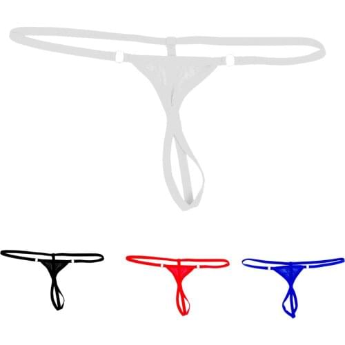 Mens Open Crotch Underwear T Back Thong
