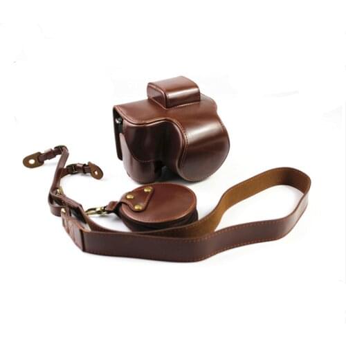 New Luxury PU Leather Camera case Video Bag for Nikon z50, z50 16-50mm lens High Quality With Strap Open Battery