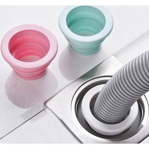 1PCS Plastic Washing Machine Pool Seal Ring Silicone Sewer Pipe Drain Sealing Plug Anti-odor Water Ring Seal Accessories Tools
