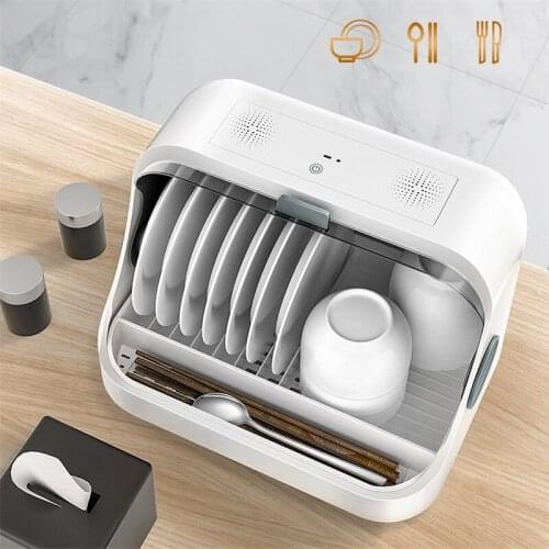 Disinfection Dish Rack Cabinet with lids Cutlery Tray Kitchen Drain Dish Racks Sterilized Cupboard for Dishes Chopsticks Storage