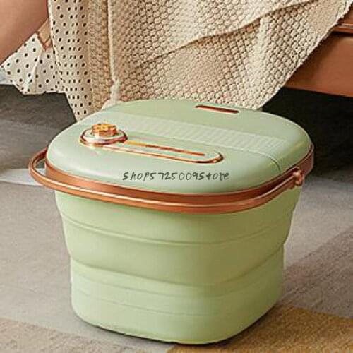Foldable Foot Soaking Bucket Heating Constant Temperature Massage Household Foot Bathtub Artifact Portable Electric Full Automat