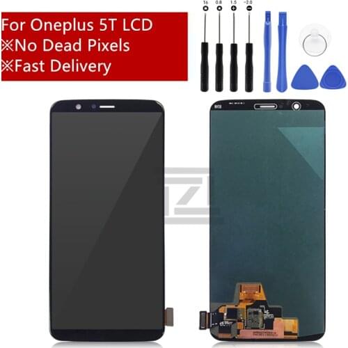 For Oneplus 5T LCD Display Touch Screen with frame Teste Good 6.01"Digitizer Assembly Replacement Accessory For One plus 5t