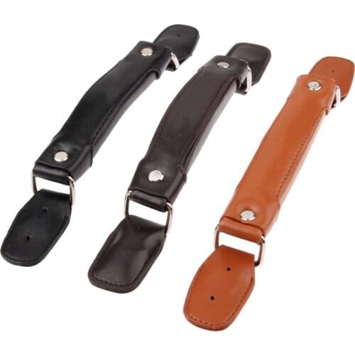 1Pc PU Replacement Travelling Suitcase Box Luggage Case Handle Fix Holder Strap Carrying Handle Grip Pulls Black/Brown/Yellow