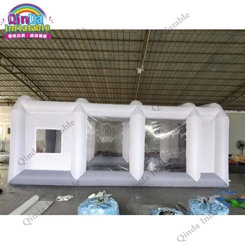 7x4x3m portable inflatable car painting spray booth ,oxford cloth mobile inflatable paint tent for car