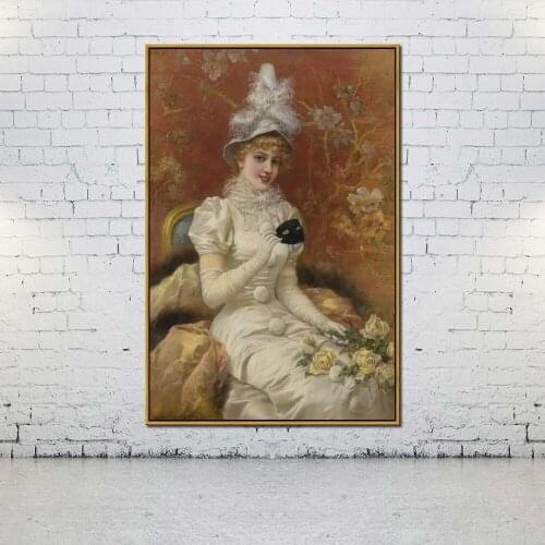 Artcozy Oil Canvas Painting Emile Eisman-Semenowsky For Home Decoration Wall Art