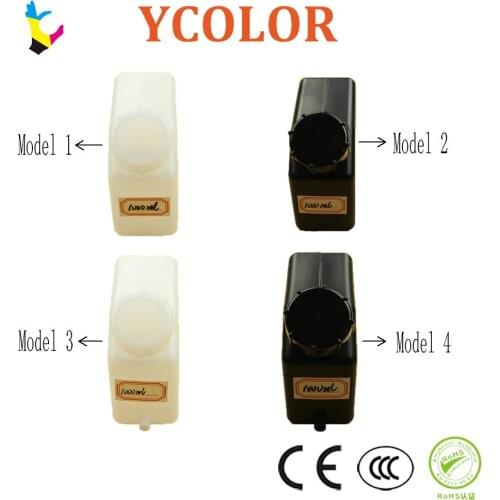 Free shipping !!! 1L 2pcs/lot UV/White ink cartridge CISS bulk ink system eco solvent ink tank ink bottle ink box