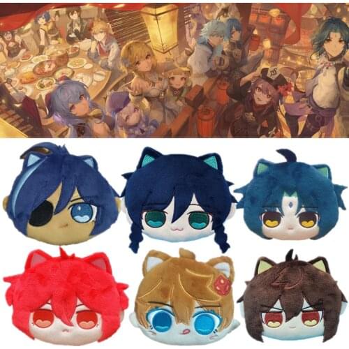 Game Genshin Impact Xiao Kaeya Diluc Tartaglia Morax Zhong Li Venti Cosplay Plush Bag Coin Purse Props