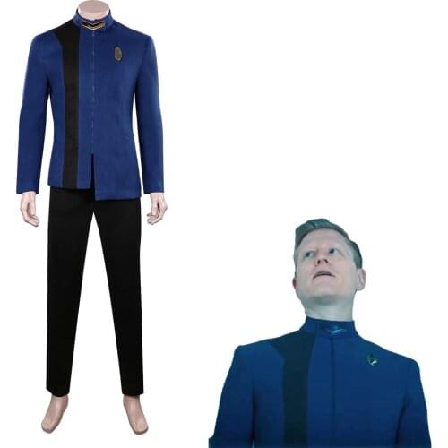 Trek: Discovery Season 4 Cosplay Costume Blue Uniform Outfits Halloween Carnival Suit