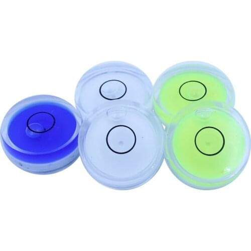 Circular Bubble Level Round Plastic Spirit Level Horizontal Measuring Instruments Parts 25*10mm