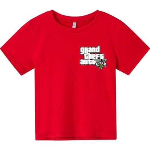 Grand Theft Auto Game GTA 5 Summer T Shirts Cool and GTA5 boy T Shirt Colorful Print T-shirt in Couples Tee Shirt Funny cotton