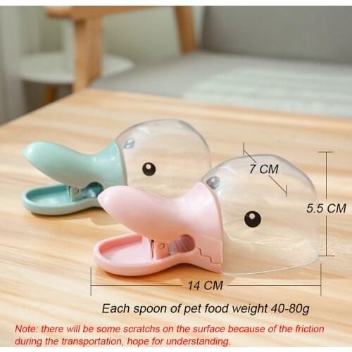 Pet Food Spoon For Dog Bowls Multi-Function Bowl For Cats/Puppies/Small Dogs Scoop For Cat Food Dog Food Water Bowl Fountain