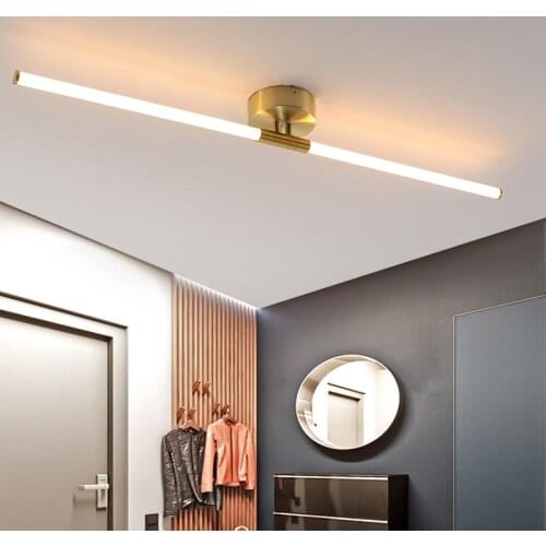 Minimalist Ceiling Lamp Bedroom Bedside Creative Led Aisle Simple Modern Long Strip Living Room Lighting Fixtures