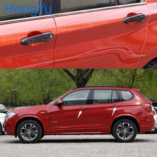 For BMW x3 E83 F25 M sport 2011-2017 Auto Exterior Carbon Fiber Made Door Handle Cover Sticker Decorations Overlay Trim