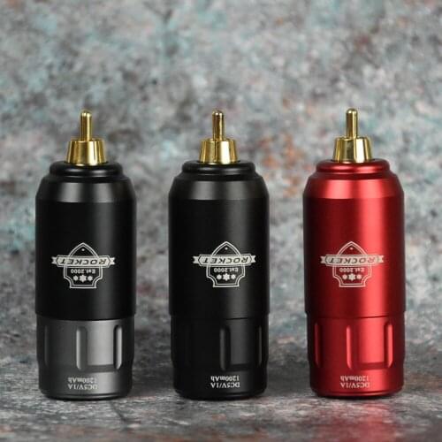 One Light Weight Wireless Rechargable Tattoo Power Supply RCA Battery 5V 1A 1200mAh Supply