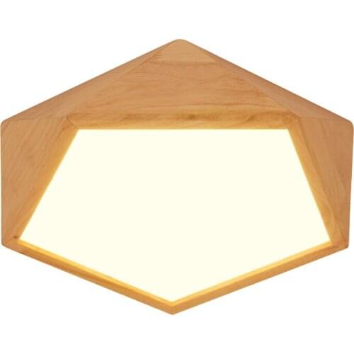 Wholesale 2017 New Design Modern Led Ceiling Lights With Square Wood Frame Lamparas De Techo Japanese Style Lamps For Bedroom