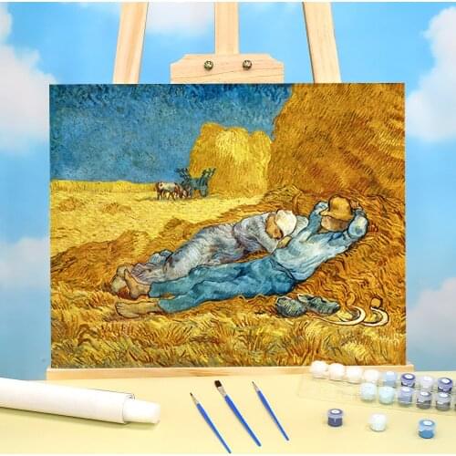 Landscape Van Gogh DIY Paint By Numbers Package Oil Paints 50*70 Picture By Numbers Photo New Design For Wholesale