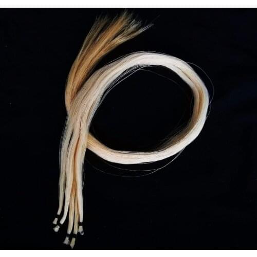 5 hanks Bow Hair natural white Mongolia horsetail Professional violin viola cello bow hair violin parts&accesories