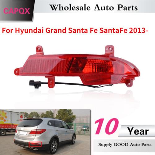 CAPQX For Hyundai Grand Santa Fe SantaFe 2013- Rear bumper Fog light brake light warning lamp reflector Fog lamp 92405 B8300