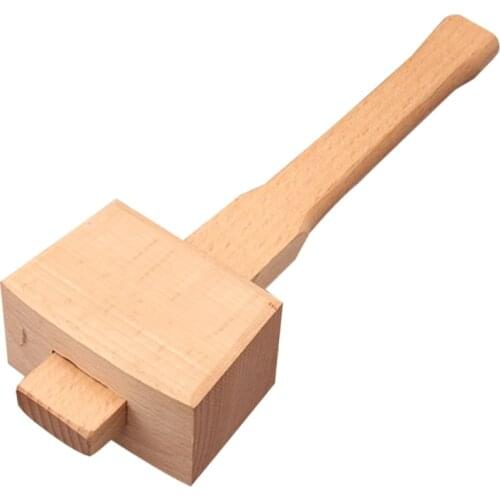 Beech Solid Carpenter Wood Wooden Mallet Hammer Handle Woodworking Tool