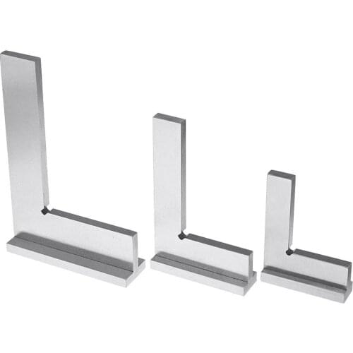 Machinist Square 90º Right Angle Engineer Set with Seat Precision Ground Steel Hardened Angle Ruler - 3