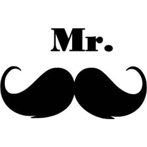 15X9.3CM MR BEARD Funny Vinyl Decal Car Sticker