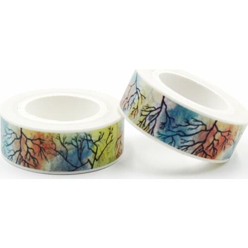1 PCS 1.5cm*10m Mysterious Dream Forest Japanese Paper Washi Tape Office Adhesive Tape Kawaii Decorative Stationery Stickers