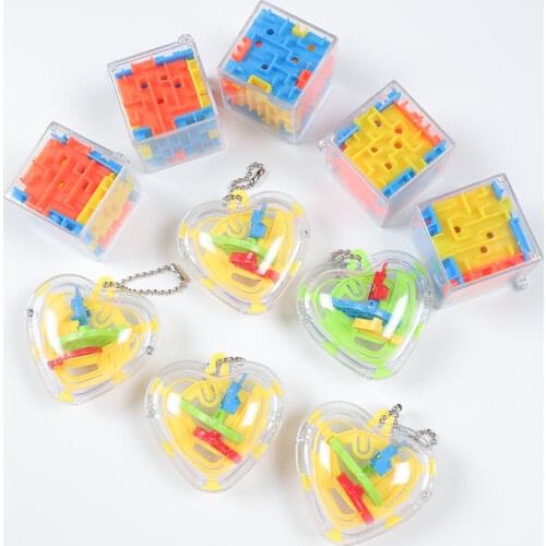 10Pcs Maze Puzzle Intelligence Toy Kids Birthday Party Favors Gift Bag Souvenir Baby Shower Rewards Giveaway Pinata Fillers