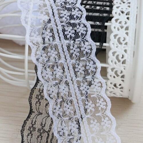 10yards/ lot 40MM Width lace ribbon DIY decorative lace trim fabric wedding birthday Christmas decorations